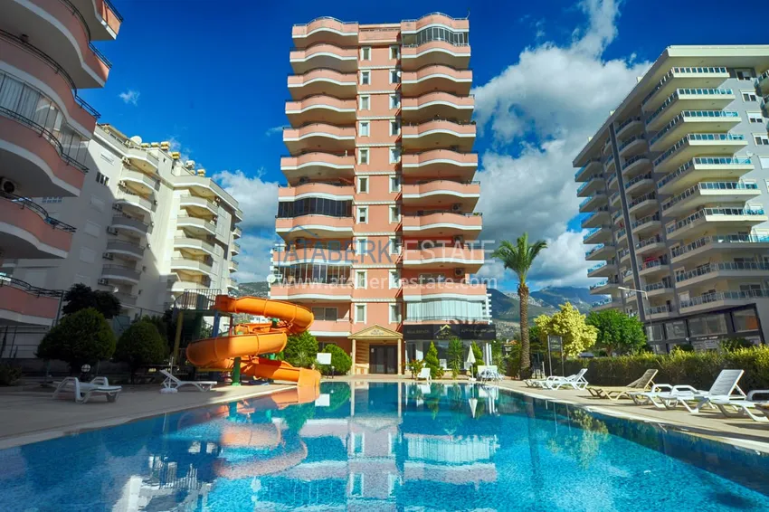 Пентхаус-дуплекс в Махмутларе меблированный, с сауной и видом на море 1 