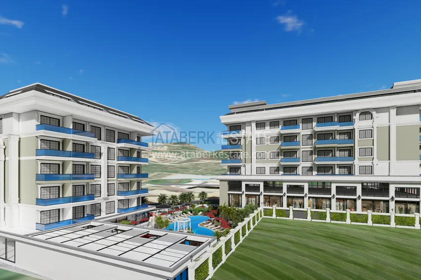 Квартира в новом жилом комплексе в районе Каргыджак в Алании 1