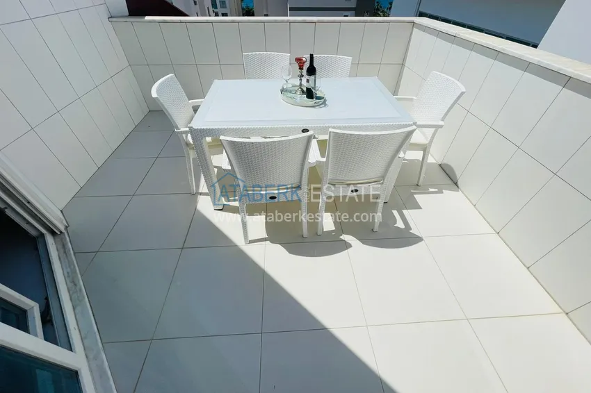 Приобрести Двухуровневый пентхаус в Алании район Кестель с мебелью 24