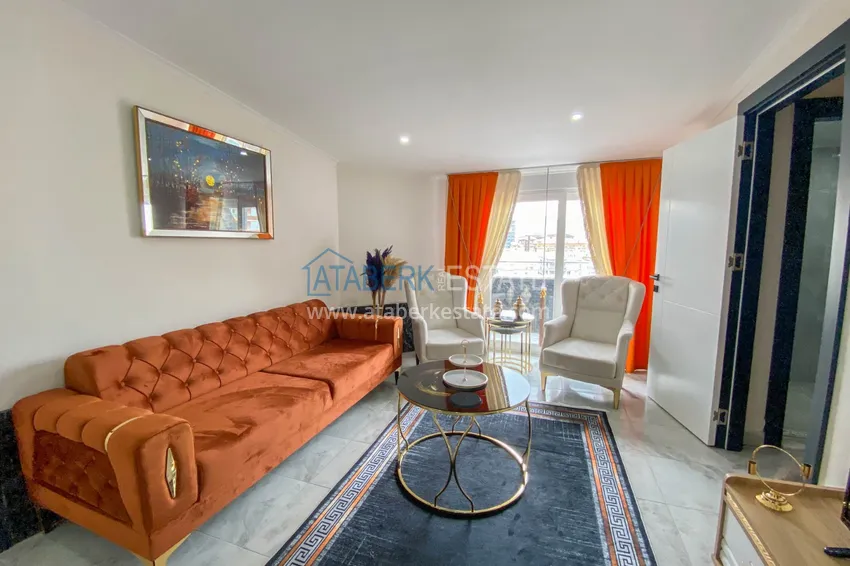 Приобрести Пентхаус в Алании - район Махмутлар, двухуровневый с новой мебелью 25