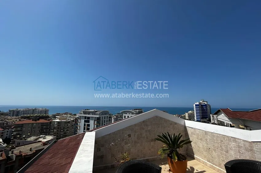 Приобрести Видовой пентхаус в районе Тосмур с мебелью в жилом комплексе 19 