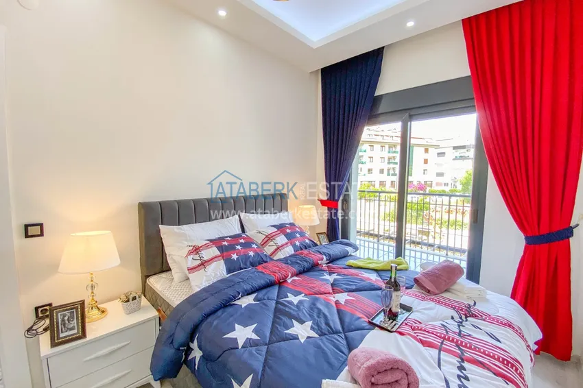 Приобрести Садовый дуплекс в Алании – район Оба с чистовой отделкой и новой мебелью 30 