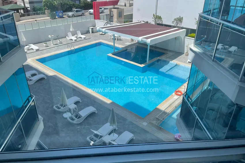 Приобрести Двухуровневый пентхаус в Алании район Кестель с мебелью 25