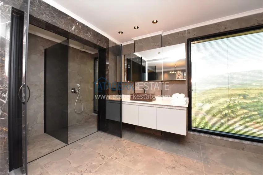 Приобрести Видовая вилла в горах – Алания, район Каргыджак меблированная с частным бассейном 23