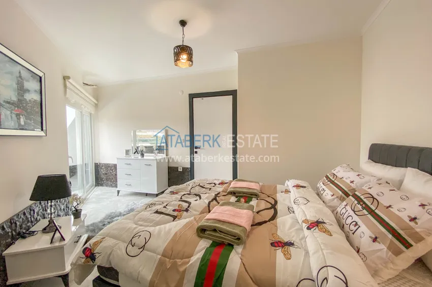 Приобрести Пентхаус в Алании - район Махмутлар, двухуровневый с новой мебелью 28