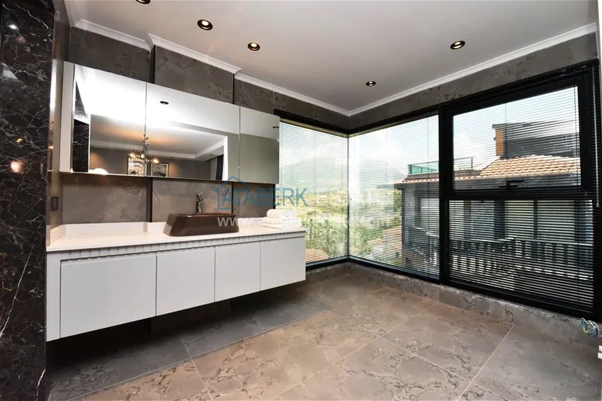 Приобрести Видовая вилла в горах – Алания, район Каргыджак меблированная с частным бассейном 24