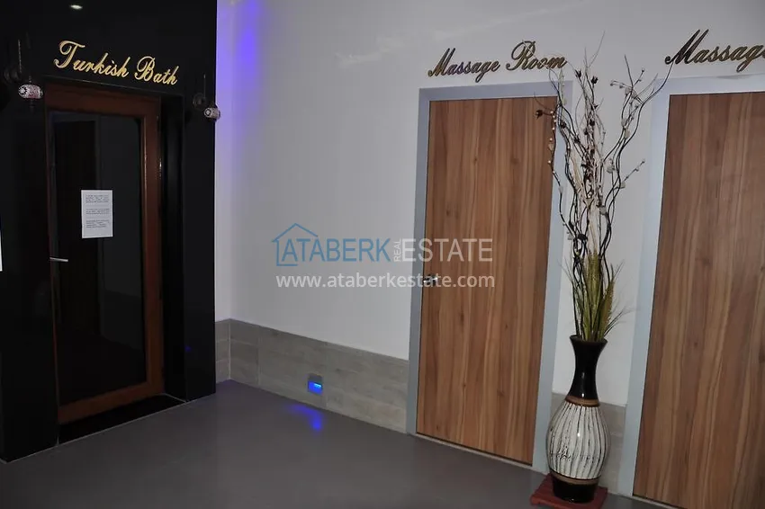 Квартира двухкомнатная с видом на море в комплексе с частным пляжем в Авсалларе 27 