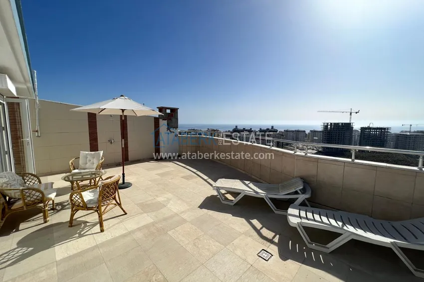 Приобрести Пентхаус в Махмутларе с мебелью, видом на море и горы  34 