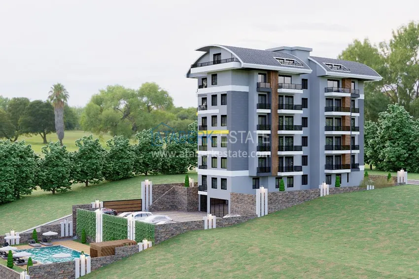 Квартира с чистовой отделкой в Авсалларе в строящемся комплексе от инвестора 2