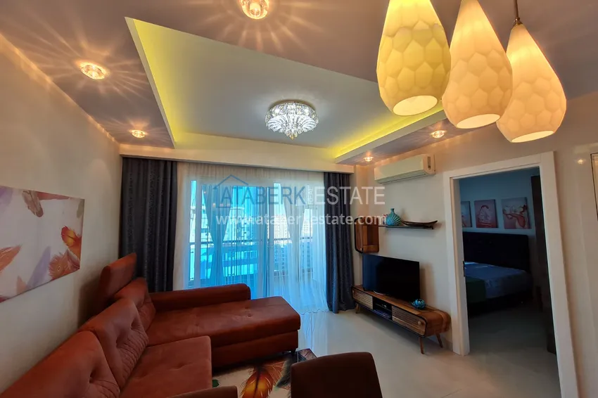 Приобрести Квартира в Махмутларе с мебелью и видом на море в резиденции на второй береговой 2 