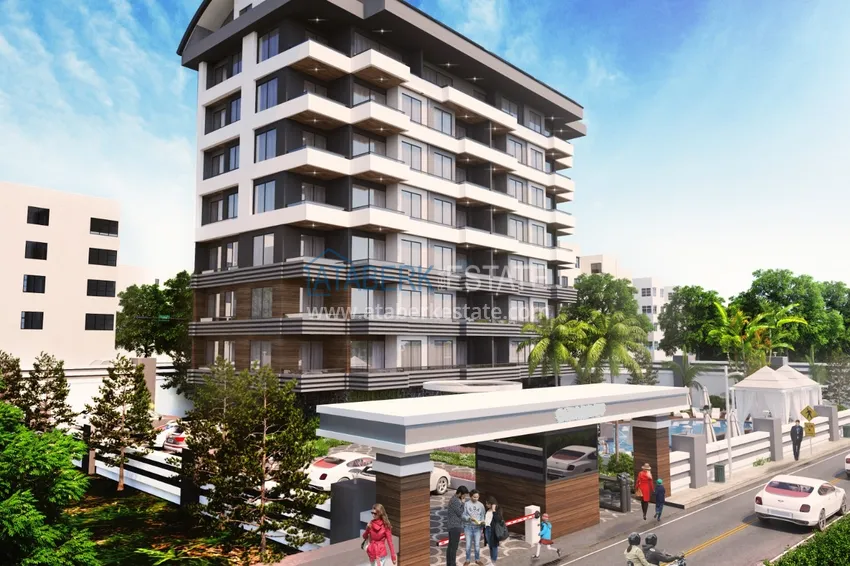 Квартира в Авсалларе в строящемся комплексе от инвестора на расстоянии 1,2 км от Средиземного моря 5 