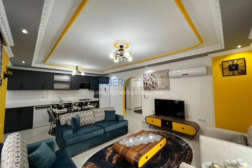 Приобрести Квартира в Махмутларе меблированная в комплексе комфорт-класса 3 