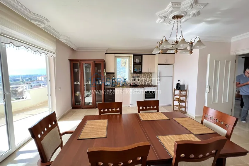 Приобрести Пентхаус в Махмутларе с мебелью, видом на море и горы  3 