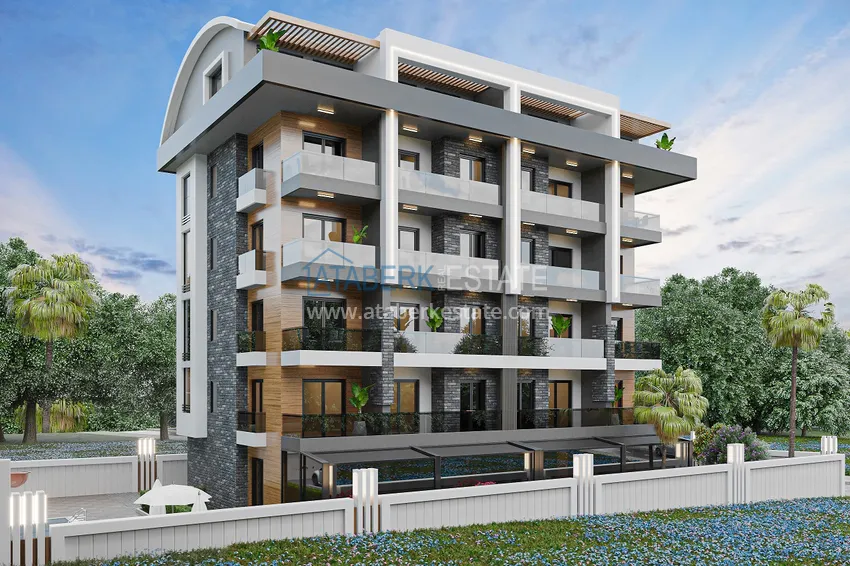 Новый проект малоэтажной резиденции в Алании район Оба 2 