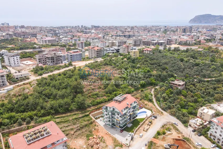 Садовый дуплекс в Алании – район Оба с чистовой отделкой и новой мебелью 3 