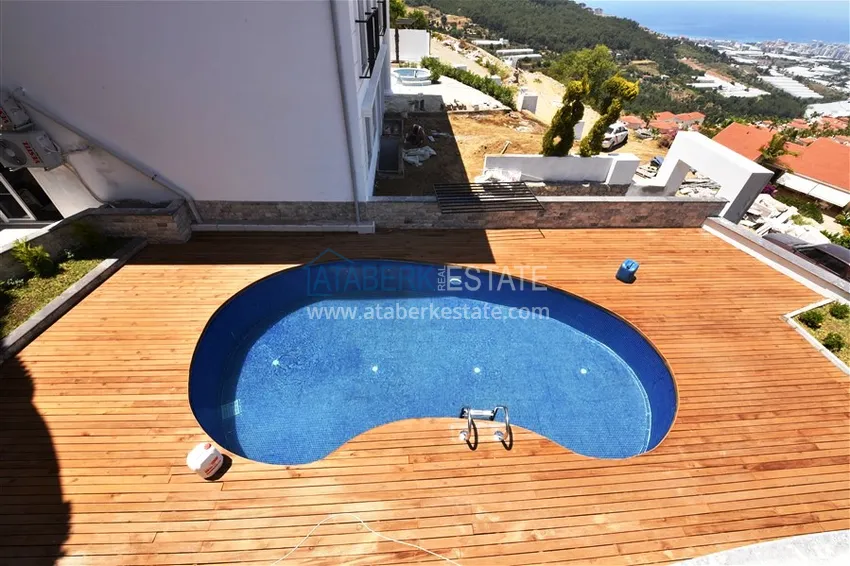 Приобрести Видовая вилла в горах – Алания, район Каргыджак меблированная с частным бассейном 35