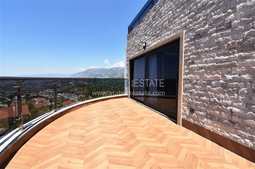 Приобрести Видовая вилла в горах – Алания, район Каргыджак меблированная с частным бассейном 36