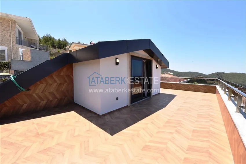 Приобрести Видовая вилла в горах – Алания, район Каргыджак меблированная с частным бассейном 37