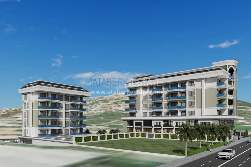 Квартира в новом жилом комплексе в районе Каргыджак в Алании 3