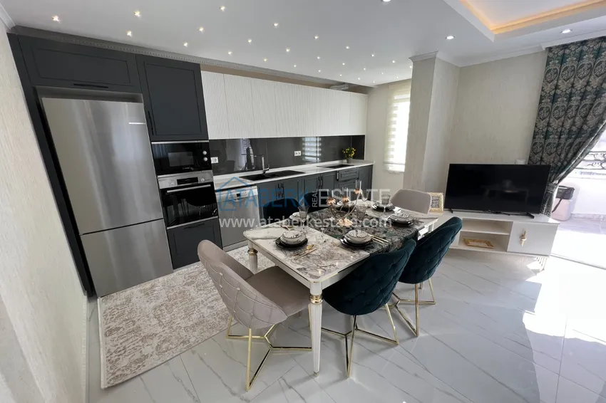 Приобрести Пентхаус-дуплекс в Махмутларе меблированный, с сауной и видом на море 3 