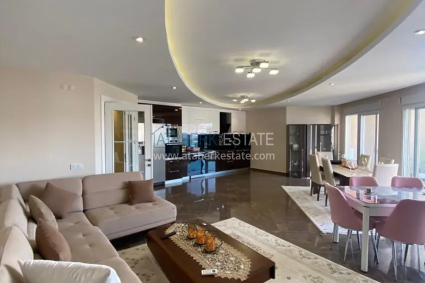 Приобрести Квартира-дуплекс в Алании район Кестель с мебелью и открытым видом на море 4 