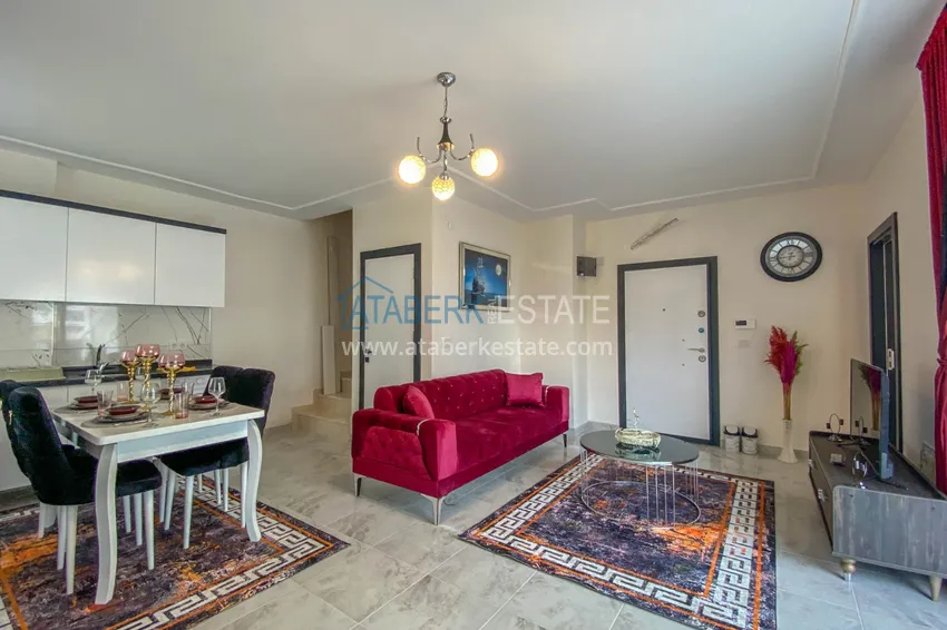 Приобрести Пентхаус в Алании - район Махмутлар, двухуровневый с новой мебелью 3