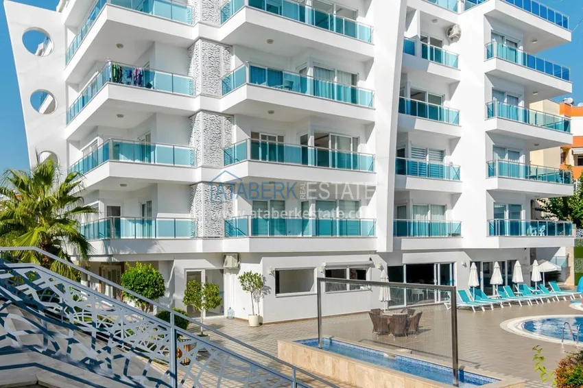 Квартира в Авсалларе с мебелью в элитном комплексе у пляжа Инджекум 4 