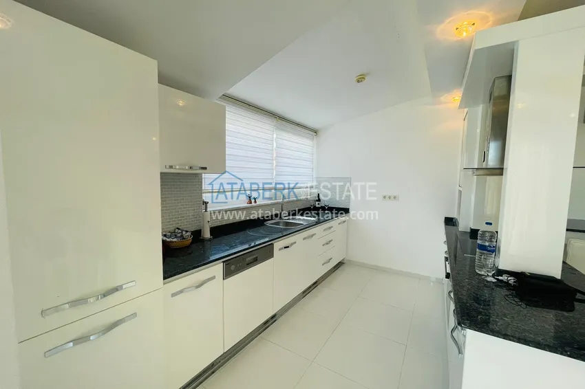 Приобрести Двухуровневый пентхаус в Алании район Кестель с мебелью 6