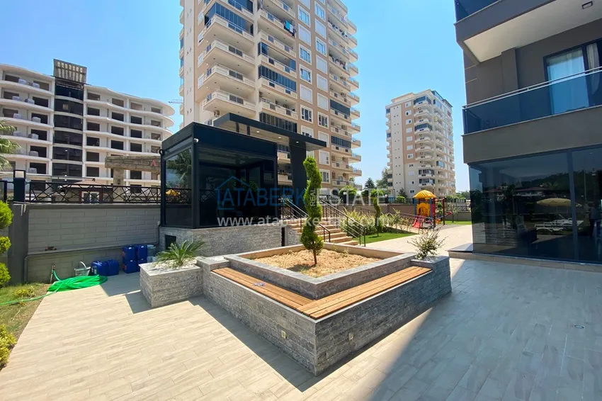 Квартира Махмутларе меблированная с отдельной кухней и частичным видом на море 5 