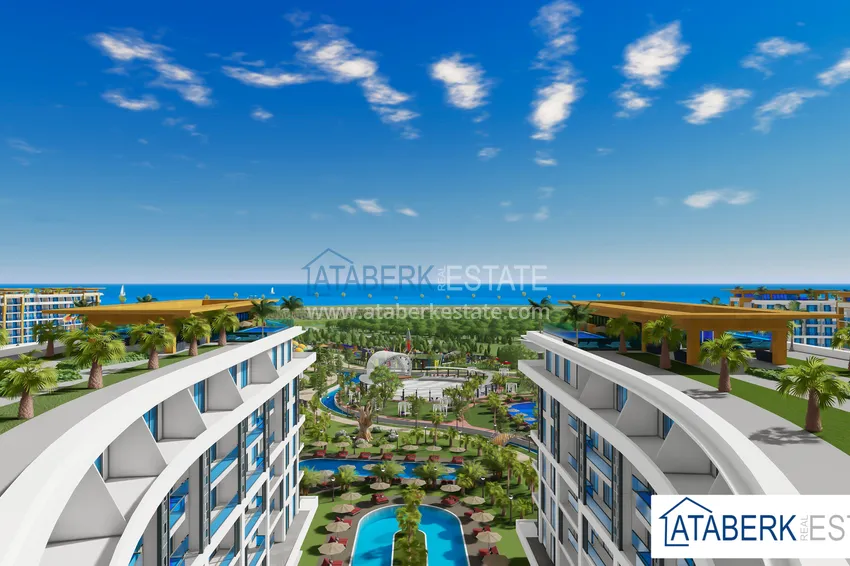 Квартира в Алании – район Тюрклер от инвестора в роскошном комплекс-отеле 5