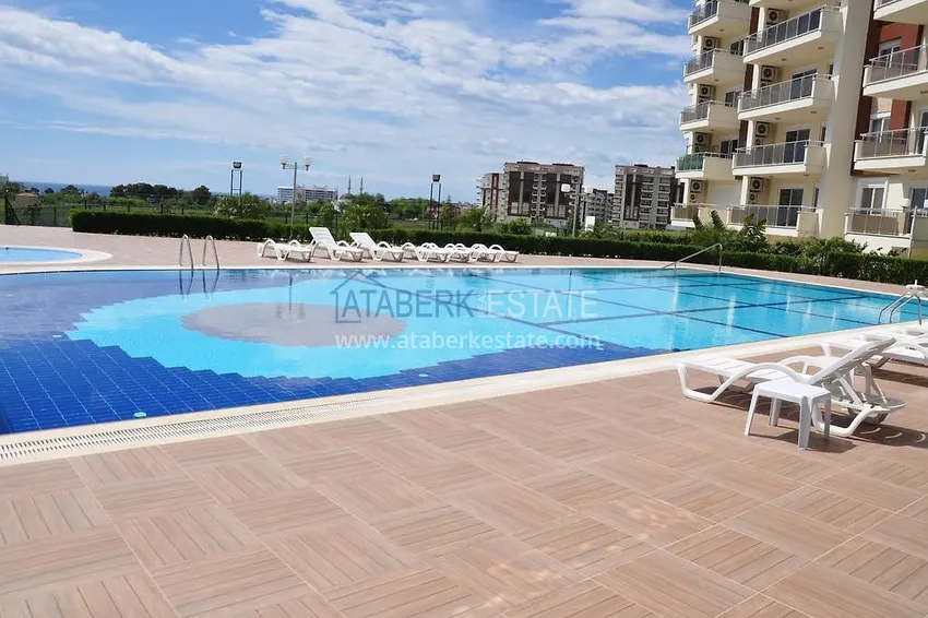 Квартира двухкомнатная с видом на море в комплексе с частным пляжем в Авсалларе 6 