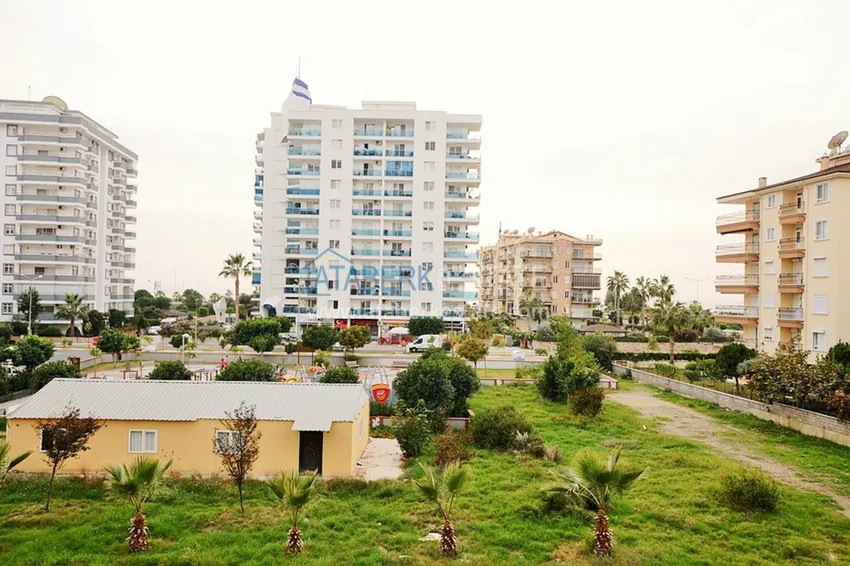 Квартира в Махмутларе с мебелью и видом на море в резиденции на второй береговой 5 