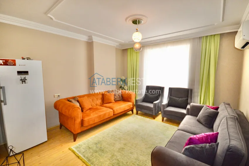 Приобрести Дуплекс в центре Алании в комплексе с бассейном и видом на горы 6 