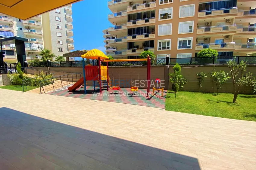 Квартира Махмутларе меблированная с отдельной кухней и частичным видом на море 6 