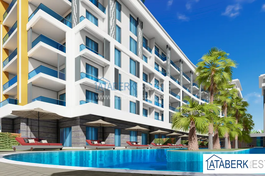 Квартира в Алании – район Тюрклер от инвестора в роскошном комплекс-отеле 6