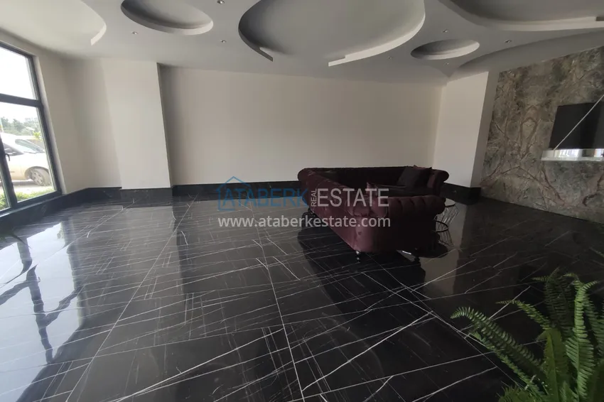 Квартира в Махмутларе со стильным интерьером, отдельной кухней и видом на море 10 