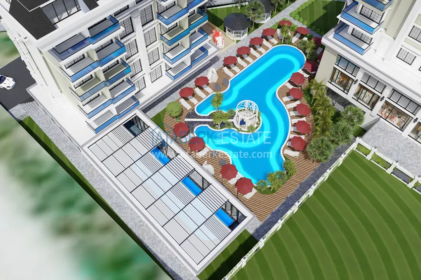 Квартира в новом жилом комплексе в районе Каргыджак в Алании 6