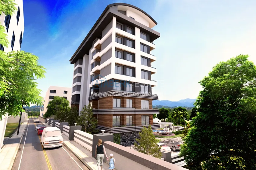 Квартира в Авсалларе в строящемся комплексе от инвестора на расстоянии 1,2 км от Средиземного моря 7 