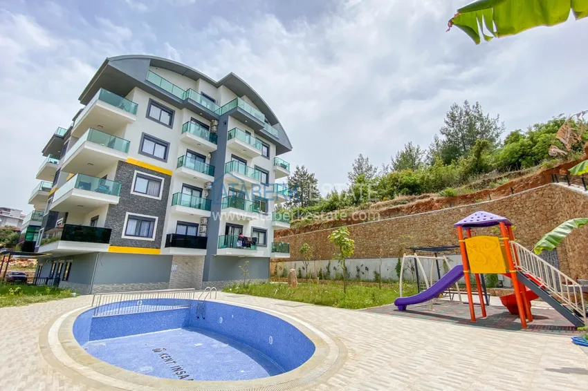 Садовый дуплекс в Алании – район Оба с чистовой отделкой и новой мебелью 7 