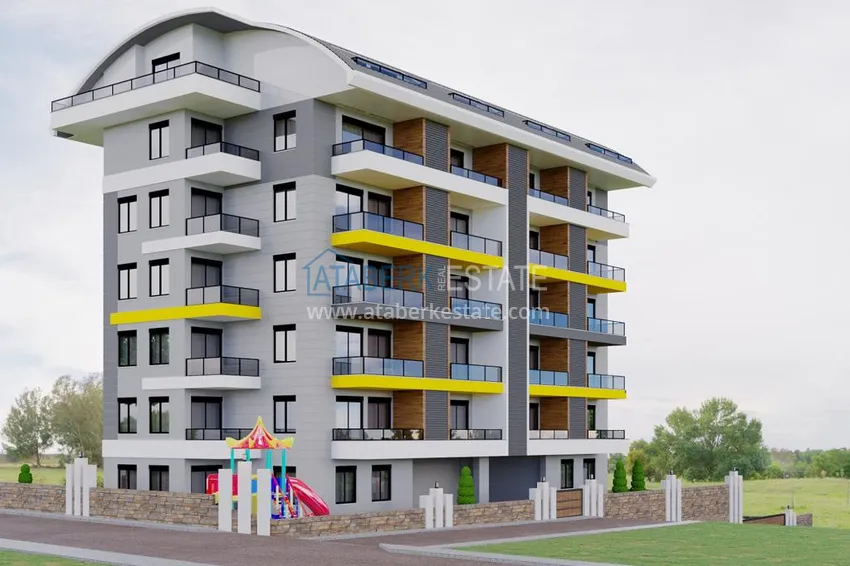 Квартира с чистовой отделкой в Авсалларе в строящемся комплексе от инвестора 6