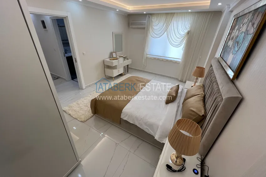 Приобрести Пентхаус-дуплекс в Махмутларе меблированный, с сауной и видом на море 8 