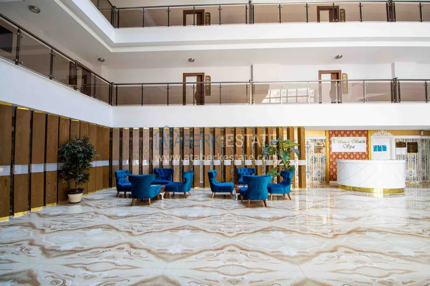 Квартира в Махмутларе с мебелью и видом на море в резиденции на второй береговой 9 