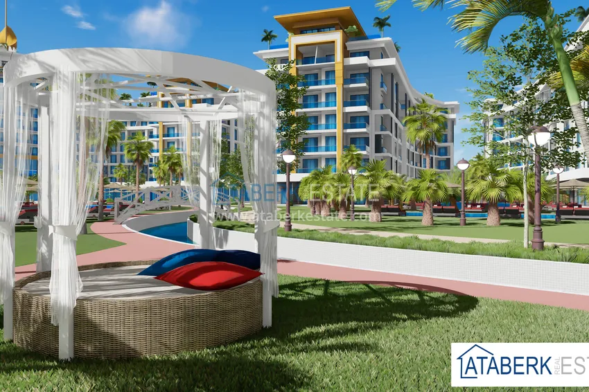 Квартира в Алании – район Тюрклер от инвестора в роскошном комплекс-отеле 9