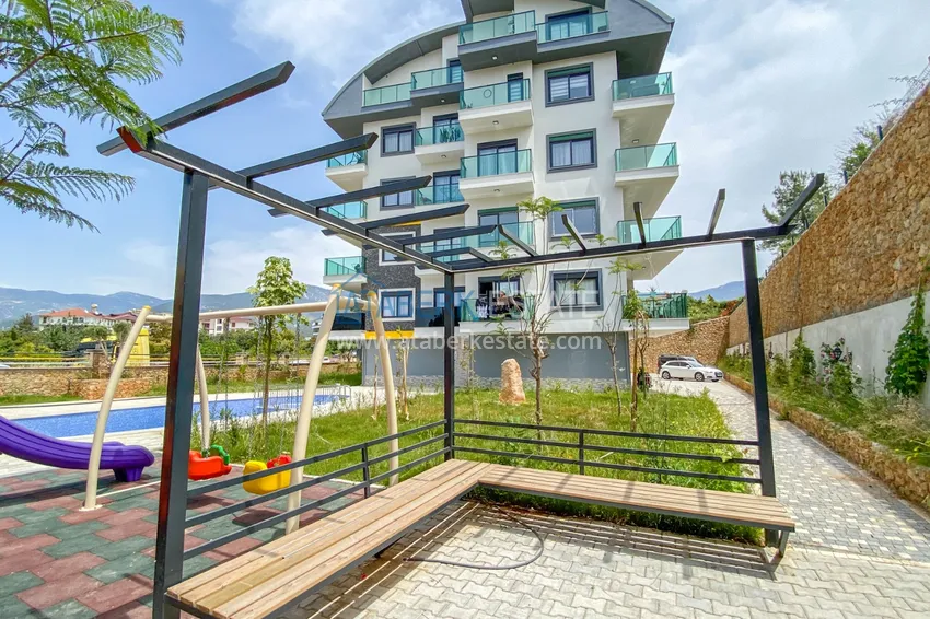 Садовый дуплекс в Алании – район Оба с чистовой отделкой и новой мебелью 9 