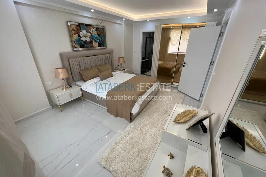 Приобрести Пентхаус-дуплекс в Махмутларе меблированный, с сауной и видом на море 9 