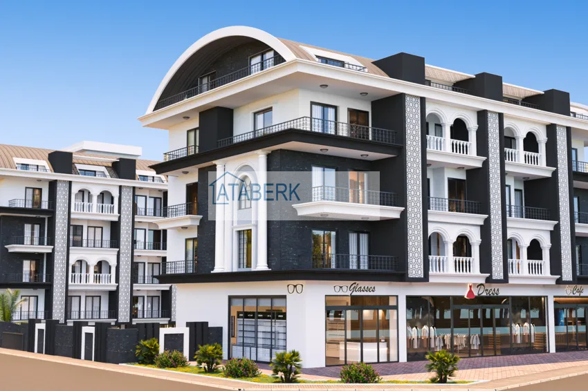 Новый проект малоэтажного жилого комплекса, в районе Оба 10 