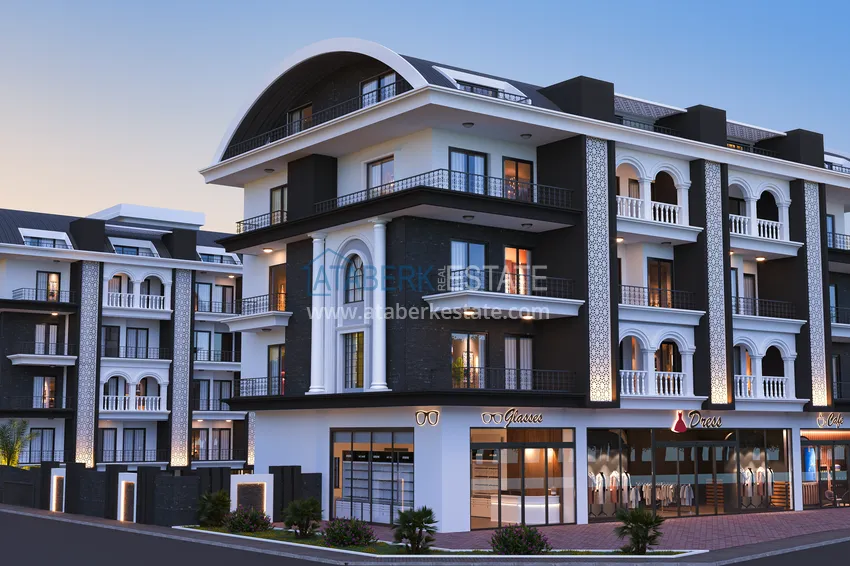 Новый проект малоэтажного жилого комплекса, в районе Оба 6 