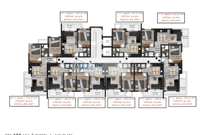 Купить дешево Квартиры в районе Оба от инвестора в строящемся комплексе комфорт-класса 2 