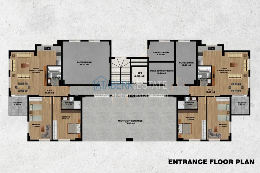 Купить дешево Квартира с чистовой отделкой в Авсалларе в строящемся комплексе от инвестора 2