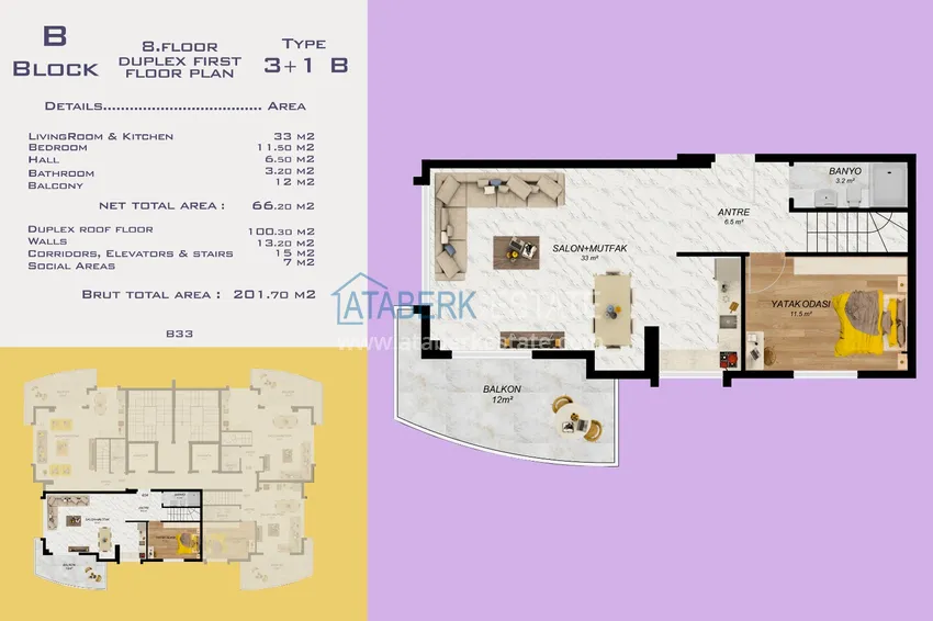 Купить дешево Новый проект офф-плана многоквартирного жилого комплекса в центре Аланьи 35 